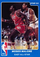 1983 Star All-Star Game #7 Moses Malone Basketball Card