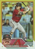 2023 Topps #401 Corbin Carroll Gold Foil Baseball Card