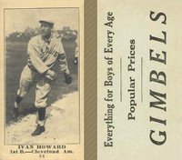 1916 Gimbels #84 Ivan Howard Baseball Card