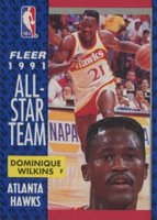 1991 Fleer #212 Dominique Wilkins Basketball Card