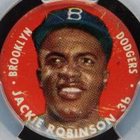 1956 Topps Pins # Jackie Robinson Baseball Card