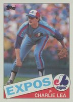 1985 Topps #345 Charlie Lea Baseball Card
