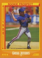 1988 Score Glossy #645 Gregg Jefferies Baseball Card