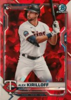 2021 Bowman Chrome Sapphire Edition #3 Alex Kirilloff Red Baseball Card