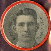 1912 Colgan's Chips Red Border # Roger Bresnahan Baseball Card
