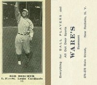1916 Wares #15 Bob Bescher Baseball Card