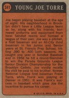 1972 Topps #341 Joe Torre Boyhood Photo Baseball Card