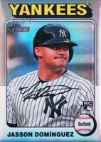 2024 Topps Heritage #399 Jasson Dominguez Chrome-Silver Baseball Card