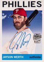 2023 Topps Archives Fan Favorites Autograph #64FFJW Jayson Werth Baseball Card