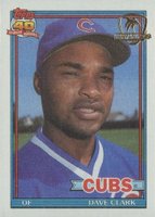1991 Topps Desert Shield #241 Dave Clark Baseball Card