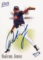 1996 Best Autograph Series # Andruw Jones D.G. Only Baseball Card