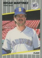 1989 Fleer Glossy #552 Edgar Martinez Baseball Card