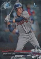 2017 Bowman Draft #BDC90 Drew Waters Chrome Baseball Card