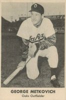 1950 Remar Bread Oakland Oaks # George Metkovich Baseball Card