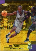 1999 Finest #221 Ray Allen Gold Refractor Basketball Card