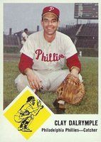 1963 Fleer #52 Clay Dalrymple Baseball Card