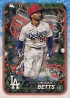 2024 Topps Holiday #H135 Mookie Betts Variation Baseball Card
