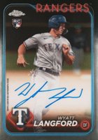 2024 Topps Chrome Rookie Autographs #RAWL Wyatt Langford Baseball Card