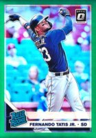 2019 Panini Donruss Optic #84 Fernando Tatis Jr. Green Baseball Card