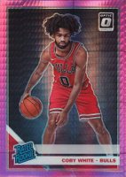 2019 Panini Donruss Optic #180 Coby White Hyper Pink Basketball Card