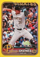 2024 Topps Update #US288 Paul Skenes Yellow Rainbow Foil Baseball Card