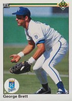 1990 Upper Deck #124 George Brett 133 Runs Should Be 1300 Baseball Card