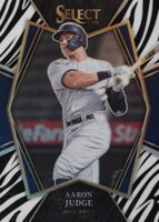 2022 Panini Select #134 Aaron Judge Zebra Baseball Card