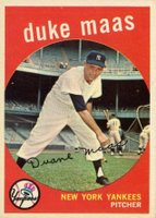 1959 Topps #167 Duke Maas Baseball Card