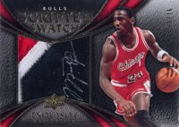 2008 Upper Deck Exquisite Collection Scripted Swatches #MJ Michael Jordan Basketball Card