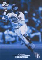2024 Topps Black and White #55 Junior Caminero Blue Baseball Card