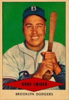 1954 Red Heart Dog Food #29 Duke Snider Baseball Card
