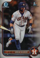 2022 Bowman Draft #BDC152 Drew Gilbert Chrome-Refractor Baseball Card