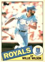 1985 Topps Tiffany #617 Willie Wilson Baseball Card