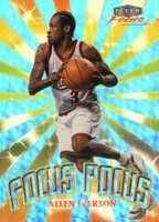 1999 Fleer Focus Focus Pocus #10 Allen Iverson Basketball Card