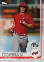 2019 Topps Pro Debut #191 Nolan Gorman Running Baseball Card