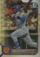 2022 Bowman Chrome #97 Starling Marte Superfractor 1/1 Baseball Card