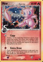 2007 Pokemon Pop Series 5 #3 Mew-Holo Upside Down Back TCG Card
