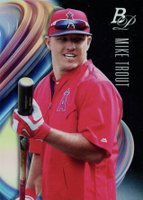 2018 Bowman Platinum #49 Mike Trout With Sunglasses Baseball Card