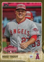 2015 Topps Update #US364 Mike Trout All-Star-Gold Baseball Card