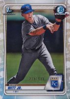 2020 Bowman Chrome Prospects #BCP25 Bobby Witt Jr. Refractor Baseball Card