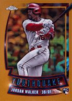 2023 Topps Chrome Youthquake #YQ51 Jordan Walker Update-Gold Baseball Card