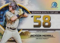 2023 Bowman Scouts' Top 100 #BTP58 Jackson Merrill Baseball Card