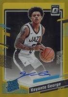 2023 Panini Donruss Optic #290 Keyonte George Signature-Gold Basketball Card