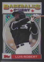 2020 Finest Flashbacks #59 Luis Robert Black Refractor Baseball Card