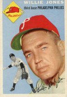 1954 Topps #41 Willie Jones Baseball Card