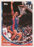 1993 Topps #77 Dennis Rodman Basketball Card