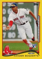 2014 Topps #133 Xander Bogaerts Yellow Baseball Card