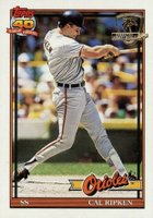 1991 Topps Desert Shield #150 Cal Ripken Jr. Baseball Card