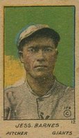 1920 Strip Card #12 Jess Barnes Baseball Card