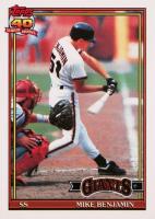 1991 Topps Tiffany #791 Mike Benjamin Baseball Card